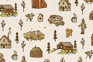 COZY NEW ENGLAND Illustration Pack