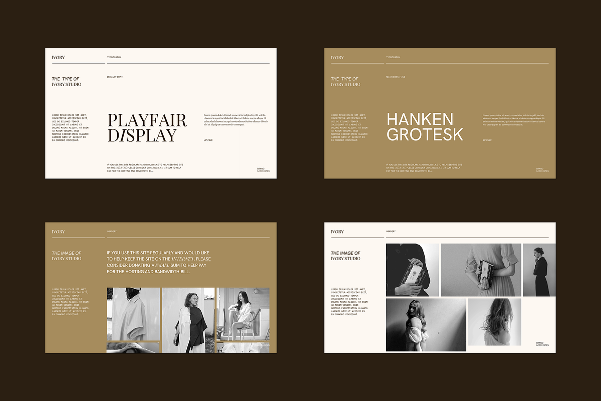 Ivory Brand Guidelines - PowerPoint, a Presentation Template by Sixtemp (Photo 7 of 7)