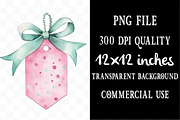 Kawaii Pink Mint Christmas Clipart, an Illustration by Designking (Thumbnail 4 of 6)