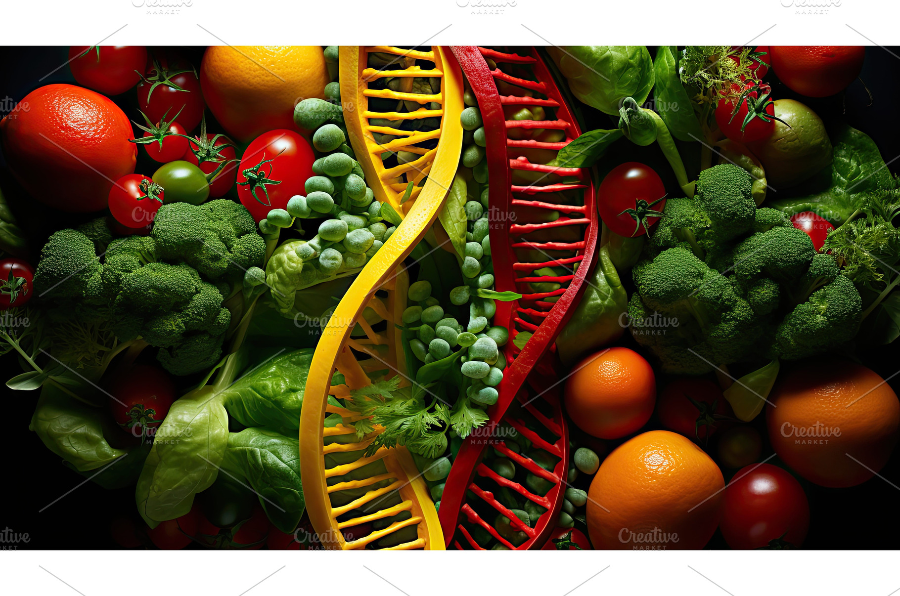 testing dna food ai generated, a Food & Drink Photo by pikepicture