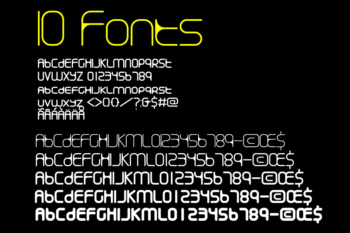 Cogumelo 10 fonts preview 7