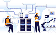 Robotics in Industrial Automation, a Technology Illustration by IcoMaker (Thumbnail 8 of 21)