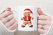 Christmas Gingerbread Man Clipart Bu, an Illustration by Sublimation Artist (Thumbnail 5 of 6)