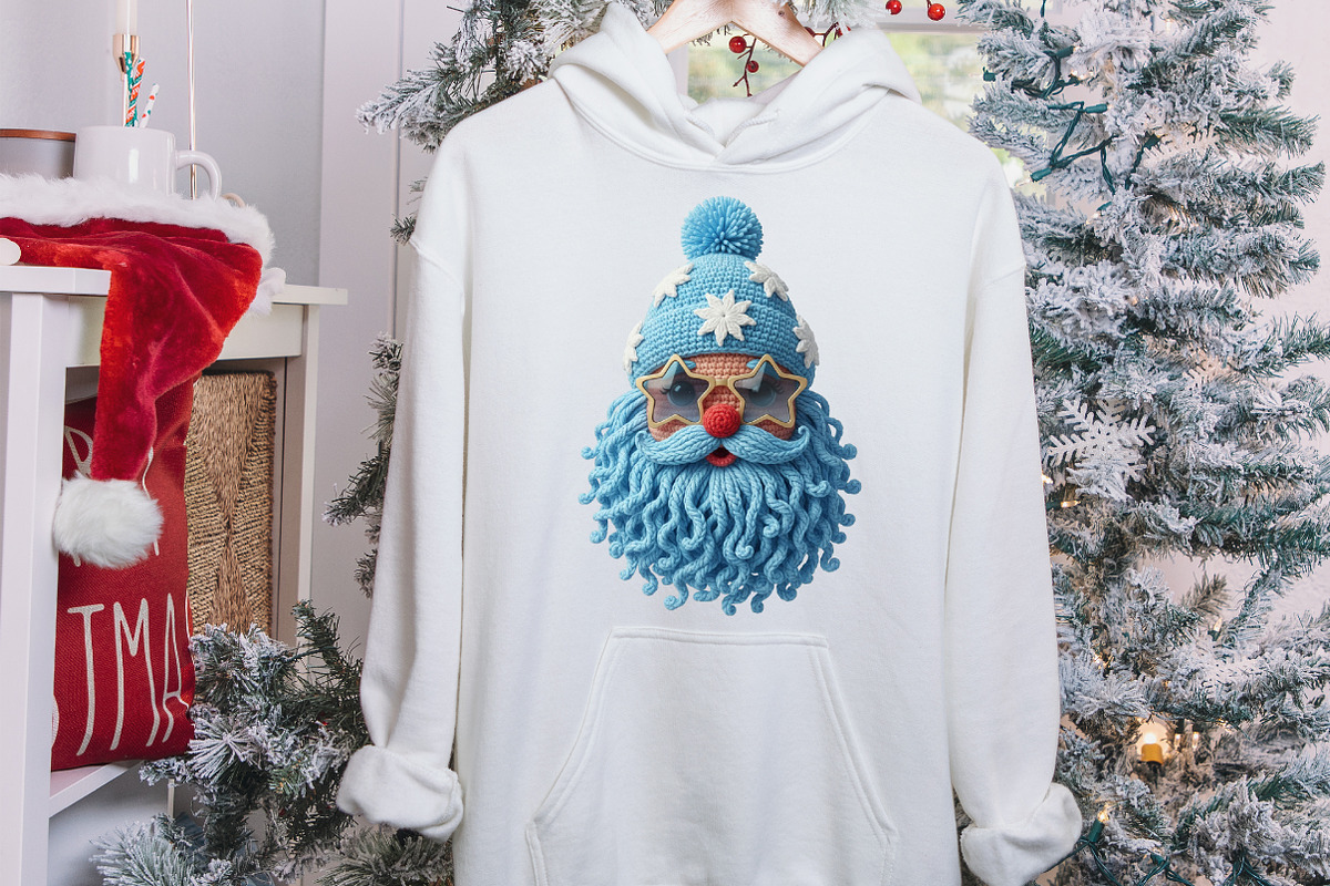 Crochet Christmas Faux Yarn Santa Pn, an Illustration by designcity5 (Photo 7 of 8)