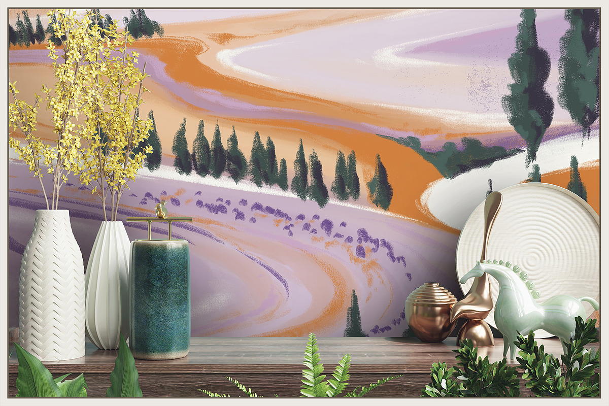 Fresco collectionEthereal Fields, a Wallpaper Graphic by Natalia0307 (Photo 13 of 13)