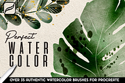Procreate Watercolor Brushes, a Brush Add-On by AnniaArt (Thumbnail 1 of 8)