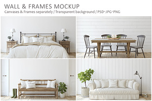 MODERN FARMHOUSE Wall&Frame Mockups