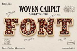 Woven Carpet Font