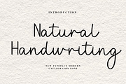 Natural Handwriting, a Handwritten Font by FreshTypeINK (Thumbnail 1 of 8)