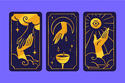 Esoteric tarot card backs with hands, an Object Illustration by PaperTrident (Thumbnail 2 of 7)