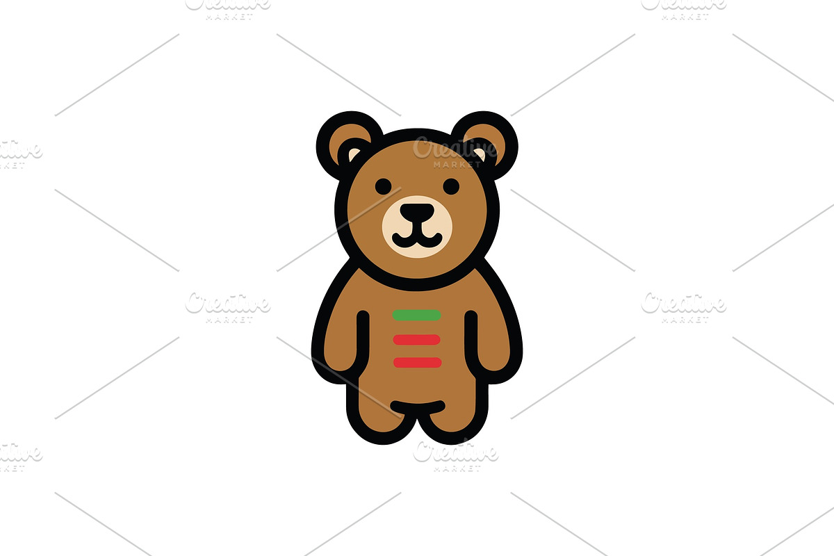 Brown bear mascot character, a Branding & Logo Template by Vectorium Studio (Photo 1 of 2)