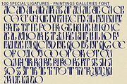 Paintings Galleries Font, a Sans Serif Font by 177Studio (Thumbnail 8 of 8)