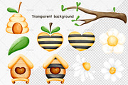 Honey Bee Clipart, an Animal Illustration by Vavavan Artwork (Thumbnail 3 of 5)