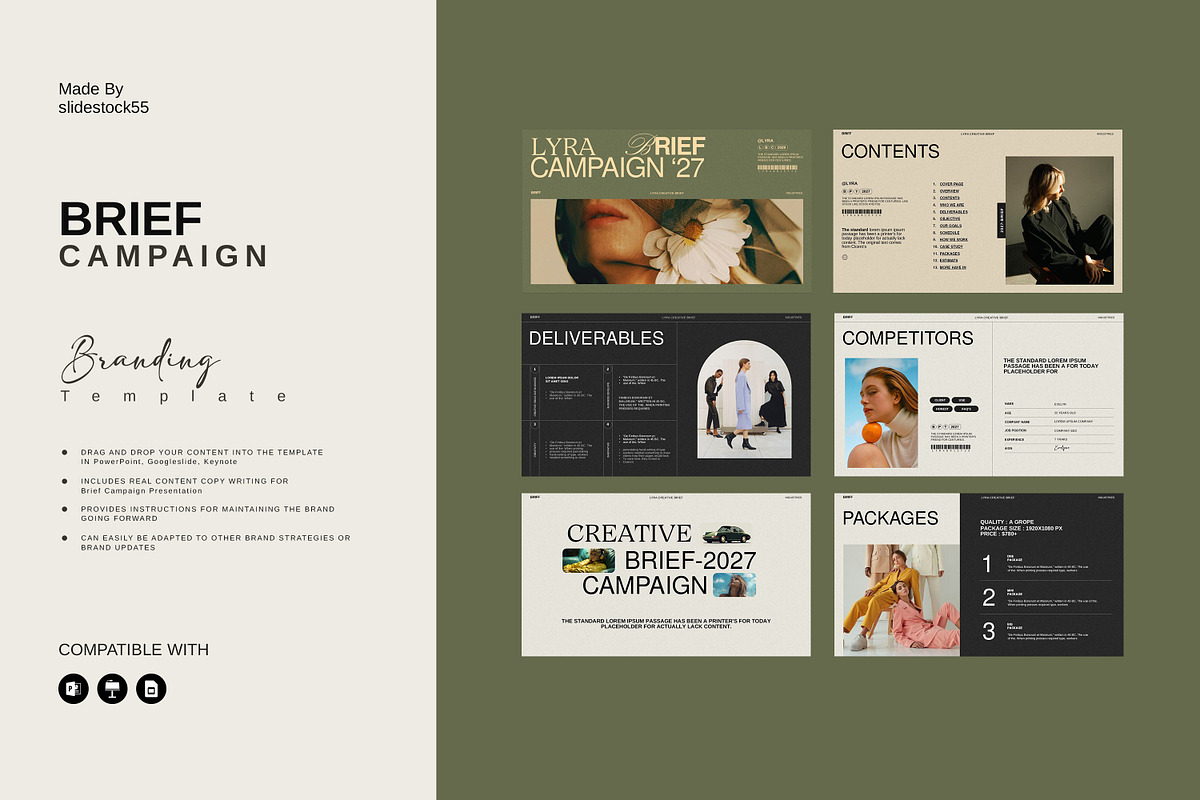 Lyra | Creative Brief, a Presentation Template by slidestock55 (Photo 2 of 12)