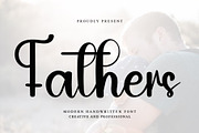 Fathers, a Handwritten Font by InermediaSTUDIO (Thumbnail 1 of 6)