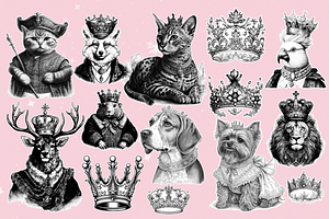 Royal Animals Procreate Brushes