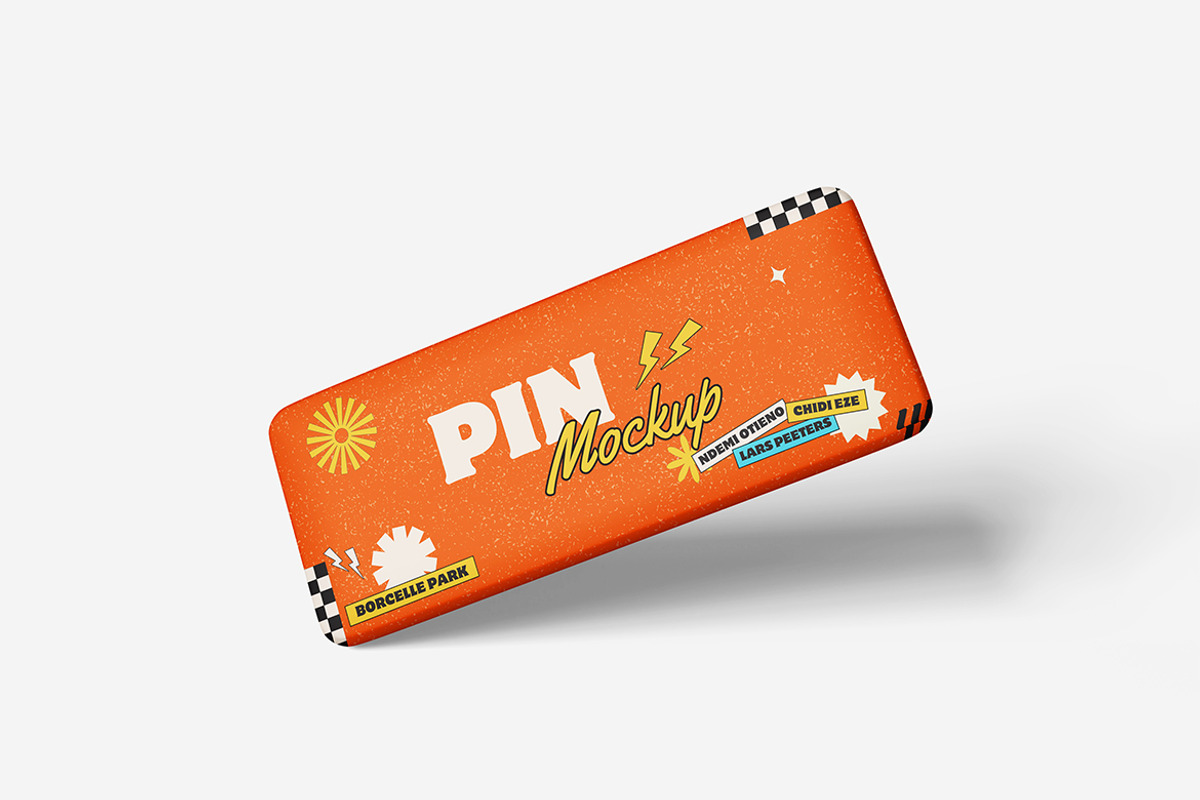 Pin Mockup, a Product Mockup by MrLetters (Photo 4 of 5)