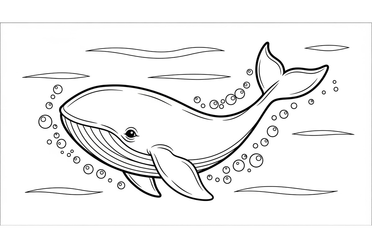 Whale Line Art Vector Bundle, an Illustration by yasushie (Photo 9 of 51)