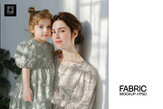 Mom & Child Dress Mockup (PSD), a Shirt Mockup by 1001 mockups (Thumbnail 1 of 14)
