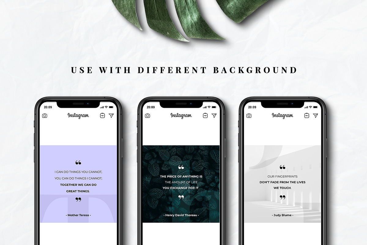 Famous People Quotes Instagram, a Social Media Template by MergeIdea (Photo 4 of 5)
