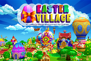 Cartoon Easter Village, an Environmental 3D Model by Souchenki (Thumbnail 1 of 31)