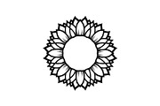 Floral Mandala Circle Frame Bundle, an Illustration by Gaye Art (Thumbnail 15 of 51)