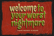 Creepy Mansion Horror Typeface, a Handwritten Font by Letterhend Studio (Thumbnail 5 of 9)