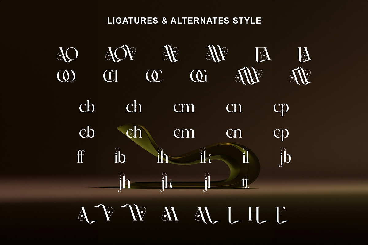 Ralien Modern Serif Typeface, a Serif Font by Alfinart (Photo 9 of 10)