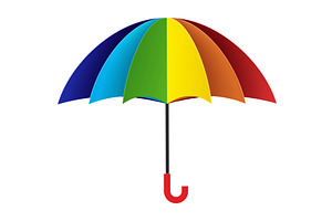 Beach umbrella vector summer sun, an Object Illustration by SiberianArt