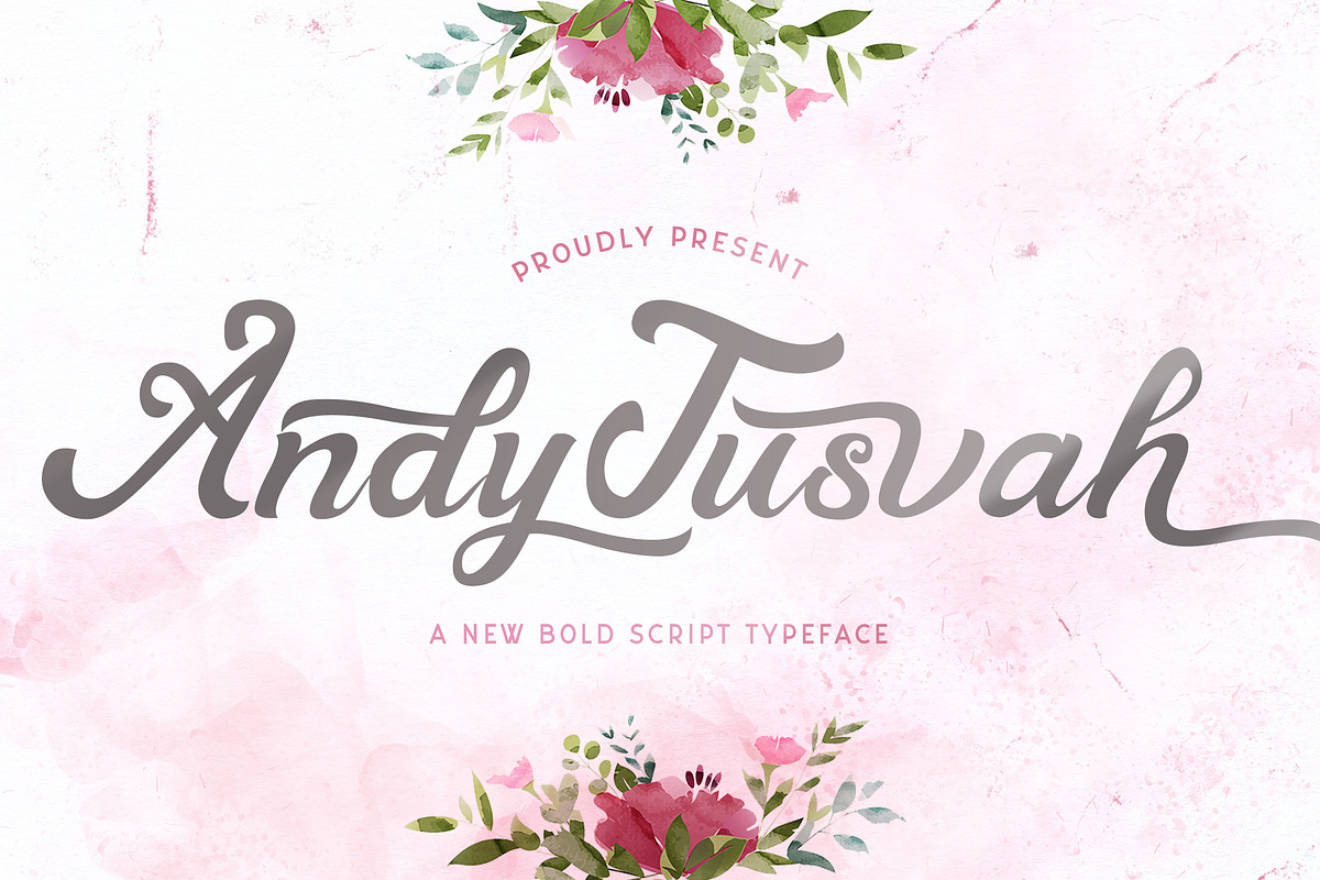 Andy Tusvah - Bold Script Font, a Script Font by StringLabs (Photo 1 of 14)