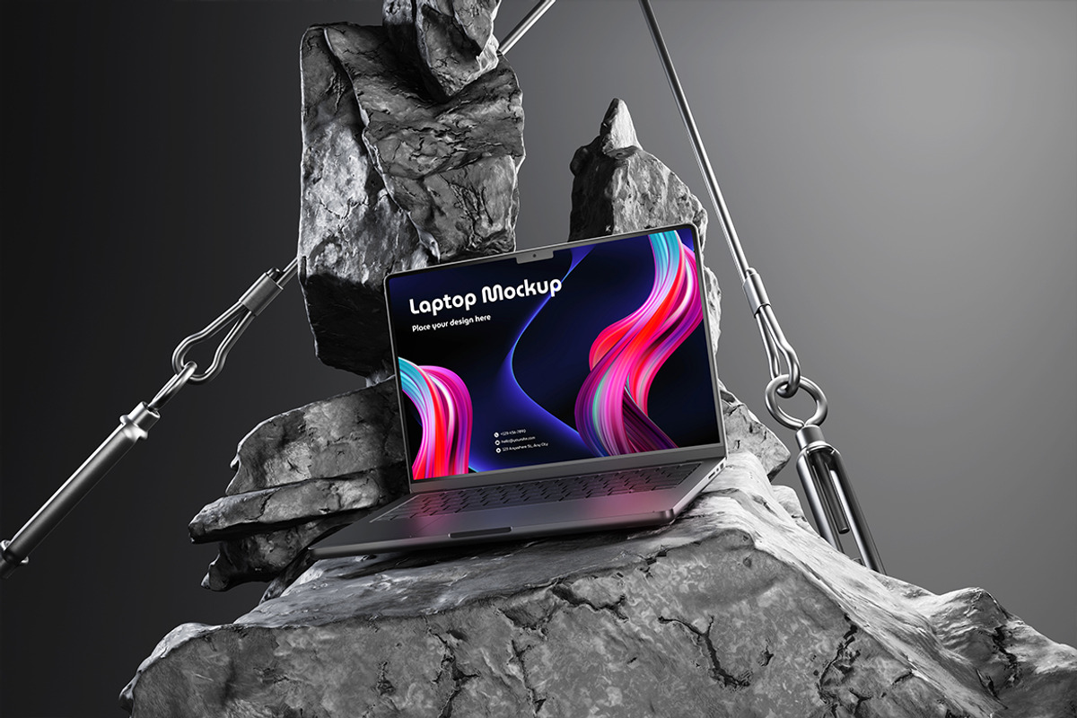 Laptop Mockup, a Device Mockup by Pixie Creative (Photo 2 of 4)