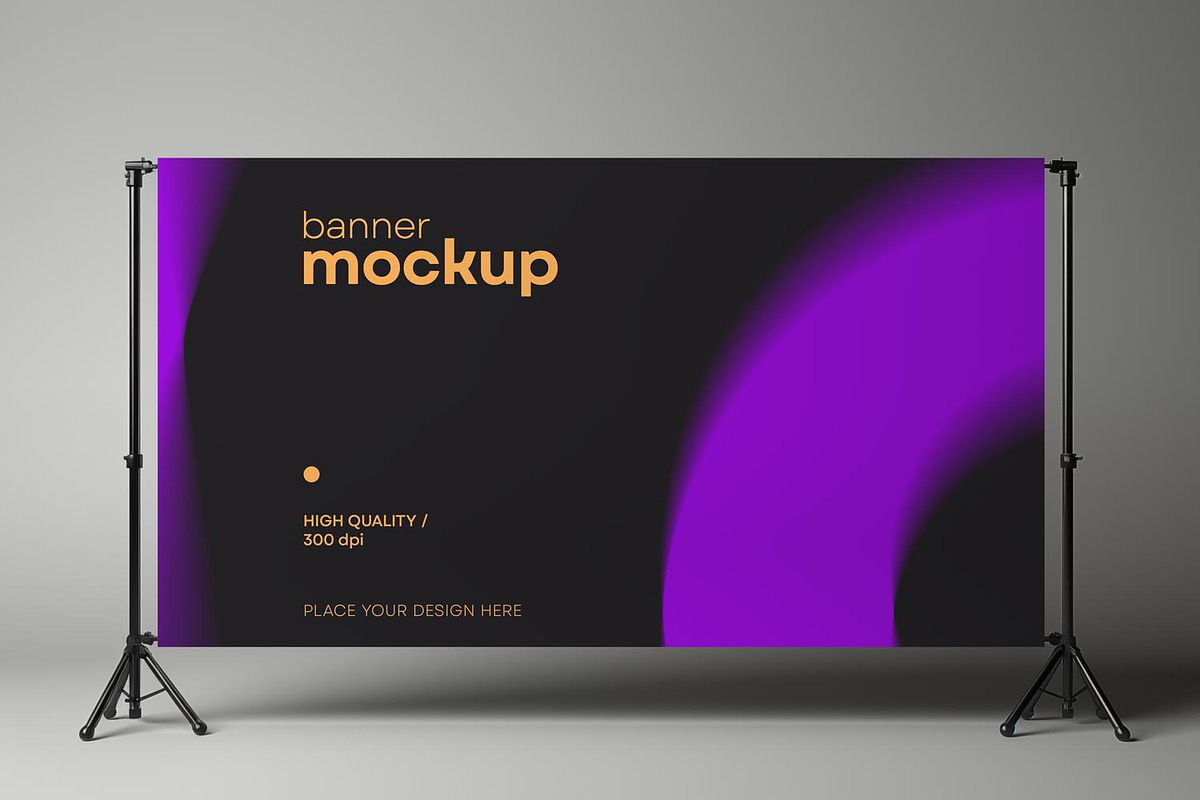 Banner and Press Wall Mockup, an Advertising Mockup by dpi (Photo 7 of 13)