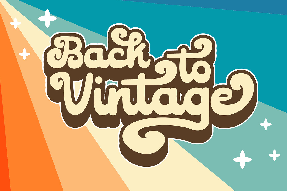 Retro Groovy - Retro Script Font, a Script Font by Densu Creative (Photo 3 of 9)