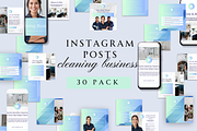 CLEANING BUSINESS INSTAGRAM POSTS, a Social Media Template by Daring Digies (Thumbnail 2 of 8)