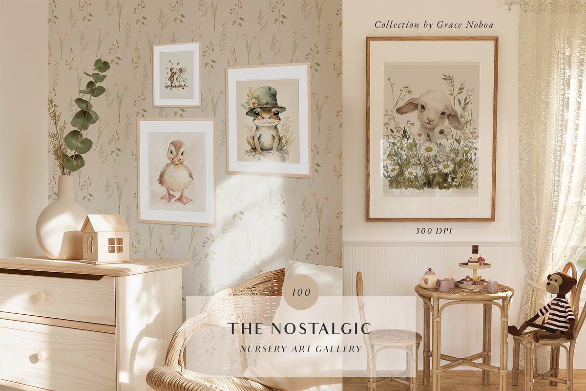 Nursery home and room print gallery, a Background Graphic by Grace Noboa Illustrations (Photo 5 of 16)