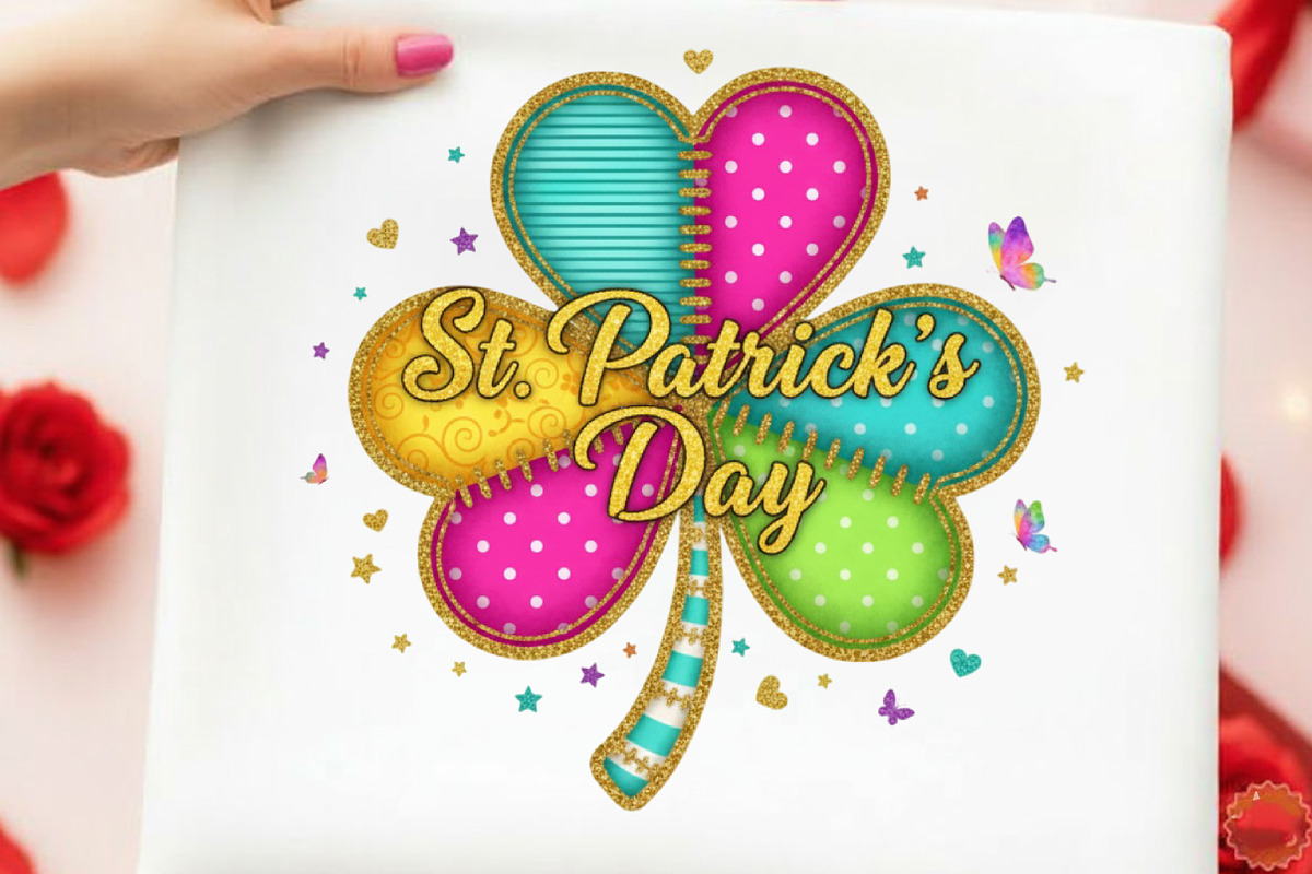 Patchwork St Patrick’s Day Shamrock, an Illustration by designcity5 (Photo 1 of 9)