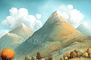 Cartoon sceneries landscapes bundle, a Seasonal Illustration by Bubert Art (Thumbnail 8 of 8)