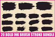 Ink Texture Brush Pack, an Illustration by Creativeshirt (Thumbnail 1 of 21)