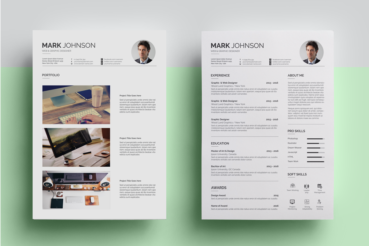 Resume, a Resume Template by Pxl_graphic (Photo 3 of 3)