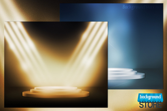 Podium Stage Spotlight Background