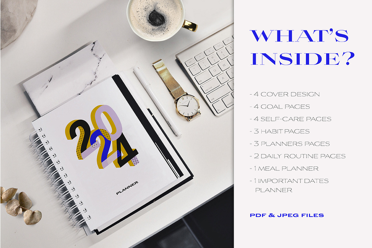 SELF GROWTH PLANNERS, a Stationery Template by Ruslana Lubenets (Photo 2 of 13)