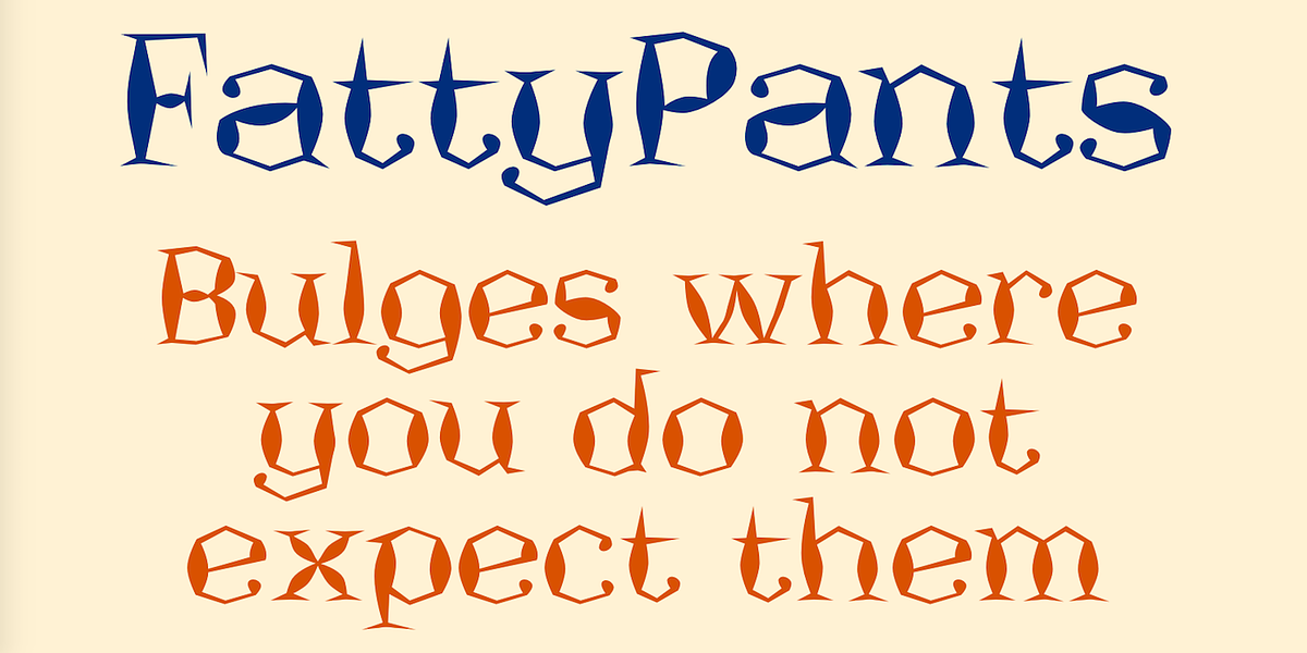 FattyPants, a Serif Font by Ingrimayne Type (Photo 1 of 3)