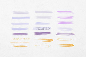 Purple Watercolour Brush Stroke