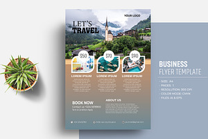 Modern Travel Flyer Design Template, a Flyer Template by Sharifull11