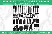 Various Art tools Svg, Tools Svg, an Object Graphic by VectorWorlds (Thumbnail 3 of 3)