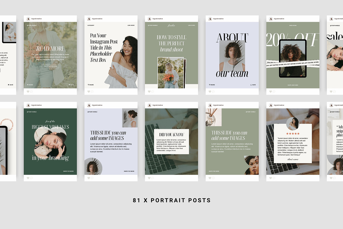 Verano Social Media Templates, a Social Media Template by Big Cat Creative (Photo 4 of 6)