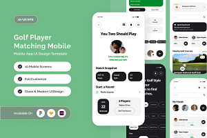 TeeVaa Golf Player Match App, an App Template by twinstd