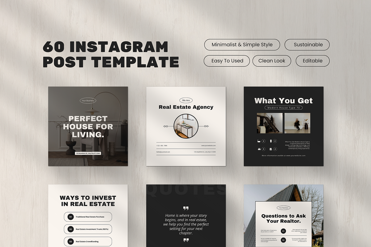 120 Simple Property Instagram Canva, a Social Media Template by Branding Victory STD (Photo 3 of 9)