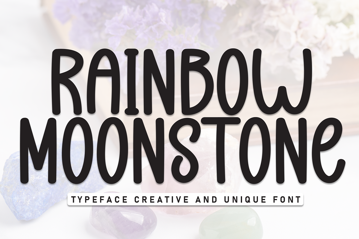 Rainbow Moonstone | Script Font, a Script Font by Scratchones (Photo 1 of 8)