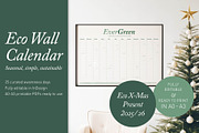 Undated Eco Calendar: Stone Moss, a Poster Template by Elibee (Thumbnail 1 of 6)
